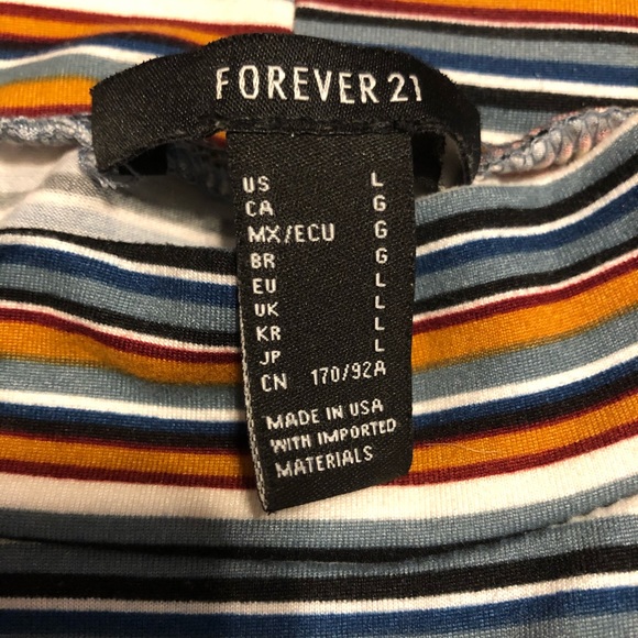 Striped, Long-Sleeve Mock-Neck Shirt - Picture 6 of 7